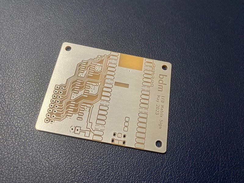 a homemade PCB, front side