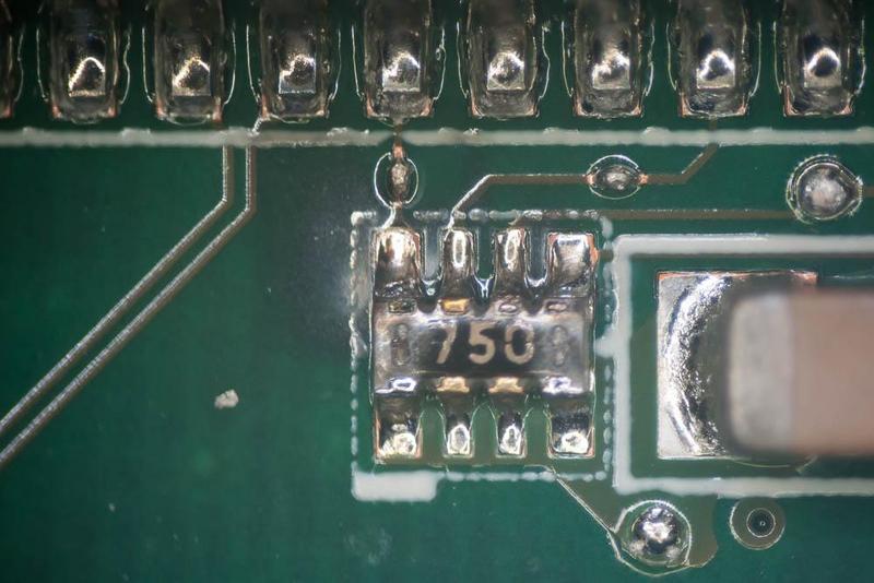 overheated resistor pack