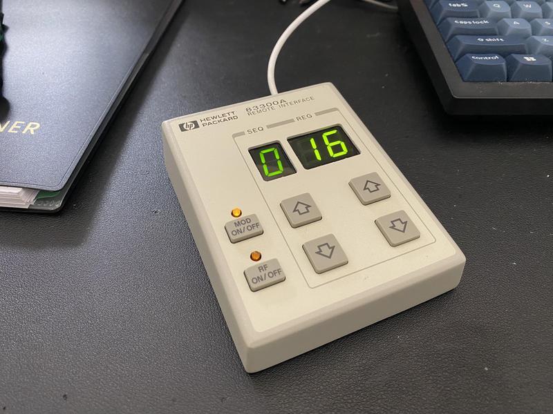 Modified HP83300A interface