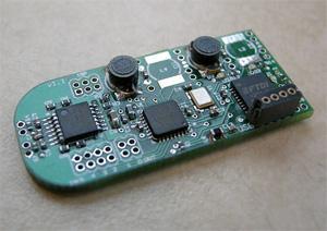 E-field sensor board for robot fingers