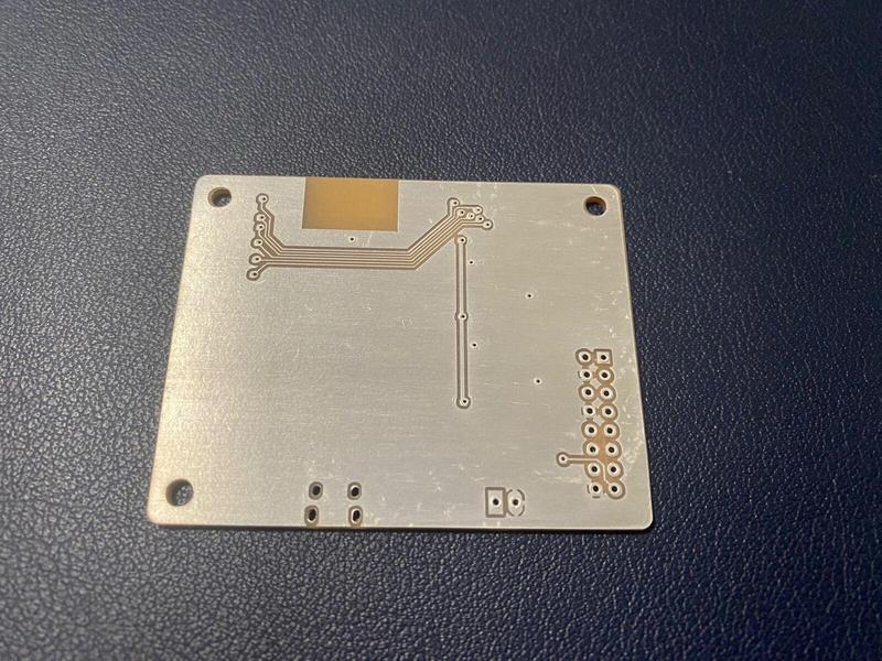 a homemade pcb, back side