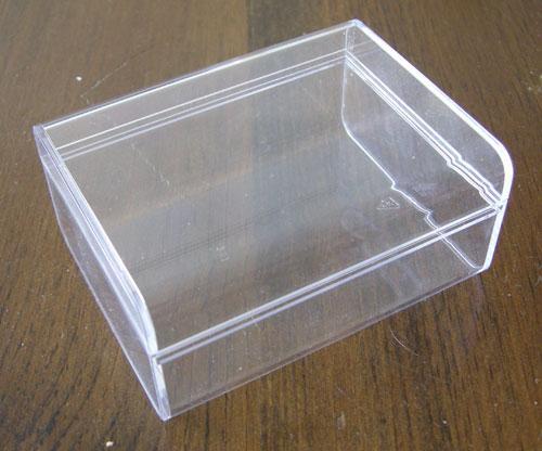 a clear plastic box